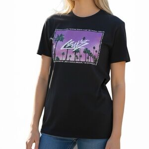 Levi's Black Tee with Purple Graphic